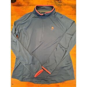 Under Armour women’s navy blue 1/4 performance golf pull over size large NWOT